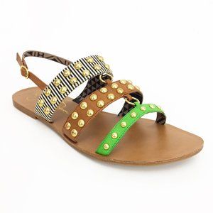 Jessica Simpson Kari Flat Strap Sandals Size 10